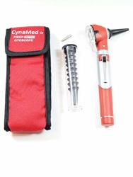 Cynamed Otoscope - Ear Scope With Light Ear Infection Detector Pocket Size Red