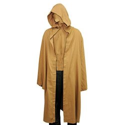 Light Brown Robe Jedi Cloak Obi Anakin Costume Star Wars