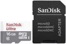 SanDisk Ultra Android Microsdhc 16GB Class 10 Uhs-i Memory Card Retail Box Limited Lifetime Warranty