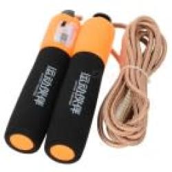 Exercise Skipping Jumping Rope With Counter - Black + Orange + Golden