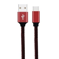 Type-c 3.1 Cable 1FT Usb-c Nylon Strong Braided Rope Usb-c Data Sync Charger Charging Cable Cord Compatible With Samsung Galaxy S7 Htc Motorola Nexus