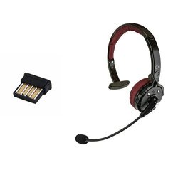 Wireless Oxi Bluetooth Headset And Usb Dongle Bundle With Ear Headphones And Plug & Play Network Adapte