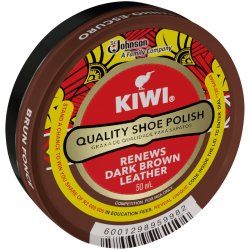 Kiwi Paste Shoe Polish Dark Brown 50ML