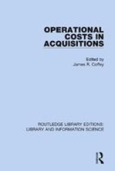 Operational Costs In Acquisitions Hardcover