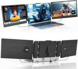 Triple Monitor 14 Inch 3 Display Dual Screen Extender 1080P Fhd Portable Dual Display Suitable For Laptop Hdmi type-c Standard 2-5 Working Days