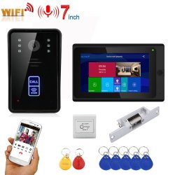 Ennio 7INCH Wireless Wifi Rfid Video Door Phone Doorbell Intercom Entry System With