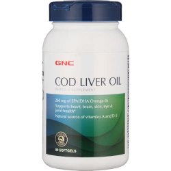 GNC Cod Liver Oil 90 Softgels