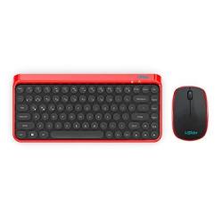I-star Wireless Desktop Keyboard And Mouse Combo With Round Key Compact RF2.4GHZ Auto-link Novel Appearance Long Batte