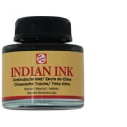 Talens Indian Ink - Black 30ML - In Glass Bottle