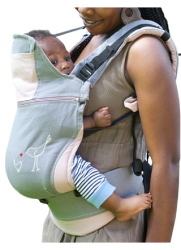 Pod Baby Carriers Pod Organic Hemp Backpack Baby Carrier Dusty Pink & Grey