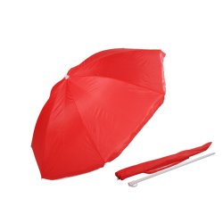 Alice Umbrellas 1.6M Beach Umbrella With Carry Bag - Red