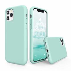Surphy Silicone Case Compatible With Iphone 11 Pro Case 5.8 Inch Liquid Silicone Full Body Thickening Design Phone Case With Microfiber Lining For Iphone 11 Pro 5.8 2019 Mint Green