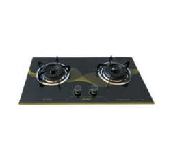 2 Burner Tempered Glass Panel Gas Stove With Auto - Igntion
