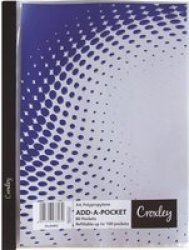A4 Add-a-pocket File - Refillable Up To 100 Pockets 80 Pockets