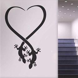 Oppsq Vinyl Diy Wall Sticker Lizard In Love Home Decoration Living Room Bedroom Wall Decals Art Murals 60X39CM