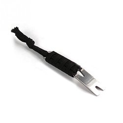 Gracefulvara Outdoor Edc Tool MINI Crank Crowbar Pocket Pry Bar Keychain Survival Scraper Opener Black