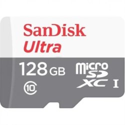 SanDisk Ultra 128GB Microsdxc + Sd Adapter 100MB S Class 10 Uhs-i