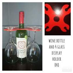 Wine Bottle Wine Glass Holder 4