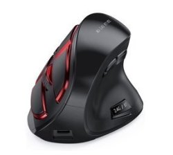 Wireless Multi-device Vertical Ergonomic Mouse - Red