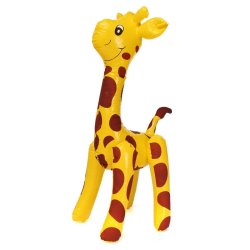 Large 60cm Inflatable Giraffe Zoo Animal Blow Up Kids Toy Pool Party Decor Gift