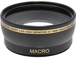 Xit 58MM 0.43X Wide Angle Lens With Lens Ring Adapter For Canon Powershot SX70 SX60 SX50 SX40 Hs SX30 SX20 2X10 Is