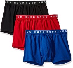 Hugo Boss Men's 3-PACK Cotton Trunk New Red blue black XXL