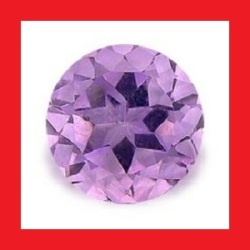 Amethyst - Bright Purple Round Facet - 1.55cts