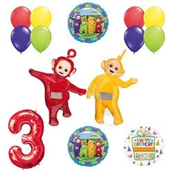 Anagram Teletubbies 3RD Birthday Laa-laa & Po Balloon Birthday Party Supplies And Decorations