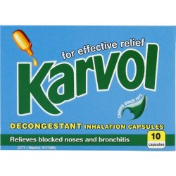 Karvol Decongestant Inhalation 10 Capsules