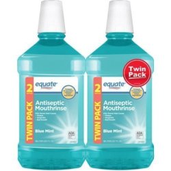 Equate Antiseptic Mouthrinse Blue Mint 1.5 L 2 Ct