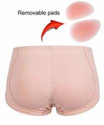 FLORATA Womens Silicone Butt Lifter Padded Hip Enhancer Shapewear Control Panties Underwear