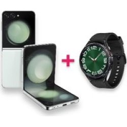 Samsung Bundle Deal: Galaxy Z Flip 5 5G 256GB Mint + Galaxy Watch 6 Classic LTE 47MM Black