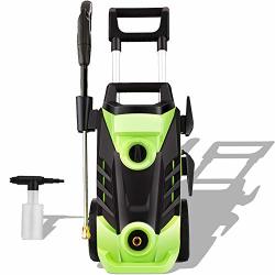 Homdox 3500 Psi Electric Pressure Washer 2.6 Gpm High Pressure Washer 1800W Electric Power Washer Cleaner With 4 Nozzles Green