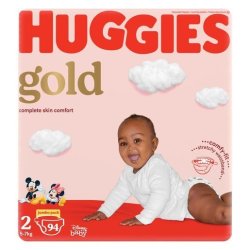 Huggies Gold Size 2 5-7KG 94 Nappies