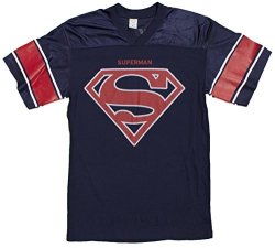 Men's Dc Comics Superman Clark Kent Football Jersey 99 Large