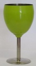 Leisure Quip Leisure-quip - Stainless Steel Wine Goblet - Lime Green