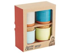 Jamie Oliver Terracotta Spice Jars Set Of 4