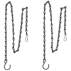 Eboot 2 Pack 35 Inch Hanging Chain For Bird Feeders Planters Lanterns And Ornaments Black