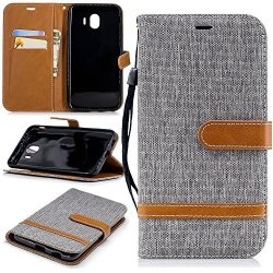 Dpowro Samsung Galaxy J4 2018 Eurasian Version Case Samsung Galaxy J4 2018 Eurasian Version Leather Wallet Case Book Design With Flip Cover And Stand
