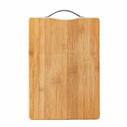 Chuange Natural Bamboo Cutting Board Clear Bamboo Pattern Best Wood Butcher Block And Wooden Carving Board Anti-slip Heavy Duty Serving Tray