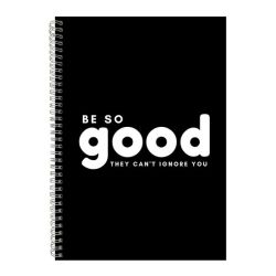 Good A4 Notebook Spiral Lined Motivational Sayings Graphic Notepad Gift 241