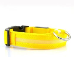 LED Dog Pet Collar Yellow Extra Large