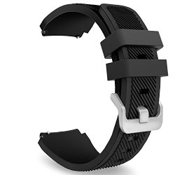 Gear S3 Frontier Classic Watch Band Moko Soft Silicone Replacement Sport Strap For Samsung S3 Frontier S3 Classic Moto 360