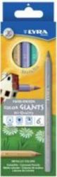 Lyra Color Giants Lacquered Metallic Coloured Pencils 6 Pack