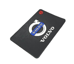 Oq Car Dashboard Silicone Mat With Car Logo - Volvo