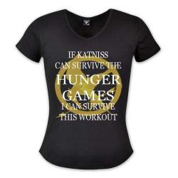 If Katnis Can Survive The Hunger Games I Can Survive This Workout - Hers Vneck Clothing