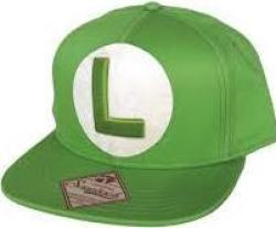 Super Mario - Luigi Logo Snapback Cap - Green