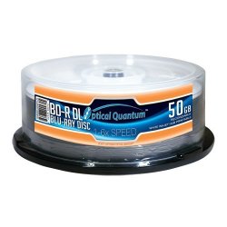 Optical Quantum 6X 50GB Blu-ray Double Layer Recordable 25-Disc Spindle