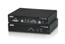 Aten - USB Dvi Single Link Optical Console Extender W Audio Up To 1950 Ft. 600M w Us eu out Adp.