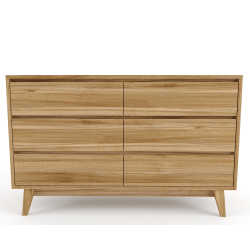 Cooper Chest Of 6 Drawers - Blackwood